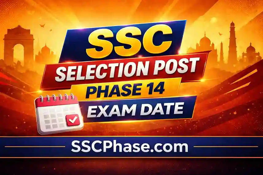 SSC Phase 14 Exam Date 2026: June